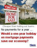 Many believe the present plan of bailing-out banks isn't working, and we would be better-off by giving the money directly to the people with mortgage and credit card relief.